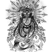 Mi Proyecto del curso: Diseño e ilustración digital de tatuajes con Procreate . Ilustrație tradițională, Design grafic, Artă stradală, Desen, Design de postere, Ilustrație digitală, Desen de portret, Design tatuaj și Desen digital de Brian Stiven Fuentes Romero - 12.29.2021