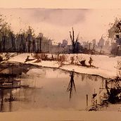 Mi Proyecto del curso: Paisajes naturales en acuarela. Un proyecto de Bellas Artes, Pintura y Pintura a la acuarela de martigarciacristina - 30.12.2021