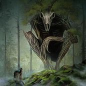 spirit of the forest . Un progetto di Illustrazione tradizionale, Scenografia, Animazione 2D, Illustrazione digitale, Arte concettuale e Pittura digitale di kat_lorens - 30.12.2021