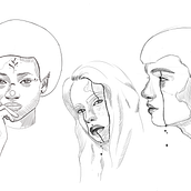 Mon projet du cours : Carnet de portraits : explorez le visage humain. Un progetto di Bozzetti, Disegno, Disegno di ritratti, Disegno artistico e Sketchbook di lucas.stordeur - 29.12.2021