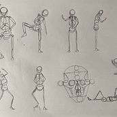 Mi Proyecto del curso: Dibujo anatómico para principiantes. Fine Arts, Sketching, Pencil Drawing, Drawing, Realistic Drawing, and Figure Drawing project by Manuela Lopez - 12.30.2021