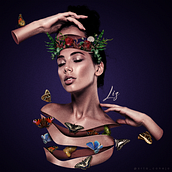 Butterflies. Photograph, Graphic Design, Photo Retouching, and Photomontage project by Liz Vargas - 12.27.2021