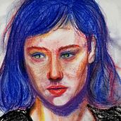 Mi Proyecto del curso: Dibujo de retratos expresivos con tizas pastel. Un proyecto de Ilustración tradicional, Bellas Artes, Dibujo, Dibujo de Retrato y Dibujo artístico de Samanta Gutiérrez - 30.12.2021