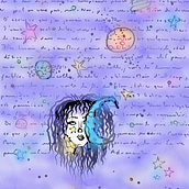Spacegirl. Traditional illustration, and Drawing project by Kimbely Stoddart - 12.31.2021