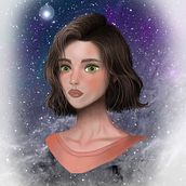 Meu projeto do curso: Retrato digital no Photoshop com um toque de criatividade. Traditional illustration, Drawing, Digital Illustration, Portrait Drawing, Digital Drawing, and Digital Painting project by behsaugusto - 12.31.2021