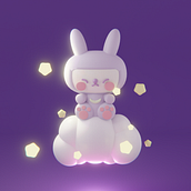 Mi Proyecto del curso: Creación de personajes kawaii en 3D con Blender . Ilustração tradicional, Design de personagens, Ilustração digital, Modelagem 3D, e Mangá projeto de gabytovar06 - 28.12.2021