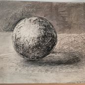 1st warm up sphere.. Drawing project by Barbara Armijo - 12.31.2021