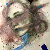 Self portrait in mixed media. Un proyecto de Bellas Artes, Dibujo a lápiz, Dibujo, Dibujo de Retrato, Dibujo realista y Dibujo artístico de kadijewka - 31.12.2021