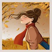 Autumn Vibes. Traditional illustration project by Marie Olligesgeers - 12.31.2021