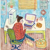 My project in Exploratory Sketchbook: Find Your Drawing Style course Ein Projekt aus dem Bereich Traditionelle Illustration, Skizzenentwurf, Kreativität, Zeichnung, Aquarellmalerei, Sketchbook und Gouachemalerei von Mary Malm - 31.12.2021