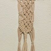 Mi Proyecto del curso: Macramé: nudos básicos y complejos. Accessor, Design, Interior Design, Decoration, Fiber Arts, Macramé, and Textile Design project by altair6443 - 12.31.2021