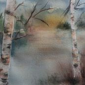 My project in Atmospheric Landscapes in Watercolor  course. Fine Arts, Painting, and Watercolor Painting project by randijwin - 12.31.2021