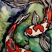 Koi Carp. Un projet de Artisanat de Alisha Wood-kirkham - 29.05.2021
