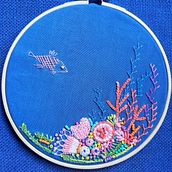 Mi Proyecto del curso: Técnicas avanzadas de bordado: puntadas y composiciones con volumen. Un progetto di Ricamo e Textile Design di pipobe - 02.01.2022
