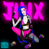 Jinx from League of Legends. Een project van Traditionele illustratie van Alexandre Bifano - 02.01.2022