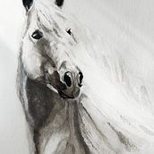 Mon projet du cours : Portraits expressifs d'animaux à l'aquarelle . Lukisan Cat Air proyek oleh martinecach - 09.06.2022
