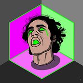 Flow_Experiment_er. Traditional illustration project by Fabio Fiore - 01.02.2022