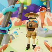 Mon projet du cours : Cinema 4D : donnez vie à une illustration 3D pop et ludique Ein Projekt aus dem Bereich Traditionelle Illustration, 3D, Digitale Illustration und 3-D-Modellierung von Thomas Quantin - 02.01.2022