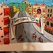 My project in Pictorial Sketchbook with Gouache course. Een project van Traditionele illustratie,  Schetsen,  Tekening,  Architecturale illustratie, Sketchbook y Schilderen met gouache van Vicki Woods Warren - 03.01.2022