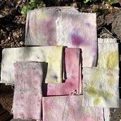 Mi Proyecto del curso: Ecoprint con especies nativas en tela reutilizada para el curso de Impresión botánica en textil y papel. Arts, Crafts, Fashion Design, DIY, Textile D, eing, Textile Printing, and Textile Design project by Constanza Richards - 01.03.2022