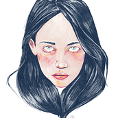 The eyes chico, they never lie. Ilustração tradicional, Criatividade, Desenho, Ilustração digital, Desenho de retrato, Desenho artístico, e Desenho digital projeto de Estela Arruego - 03.01.2022