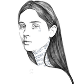 The last tattoo. Ilustração tradicional, Criatividade, Desenho a lápis, Desenho, Ilustração digital, Desenho de retrato, Desenho realista, e Desenho artístico projeto de Estela Arruego - 03.01.2022