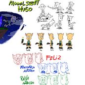Meu projeto do curso: Design de personagens para animação com Photoshop. Animation, Character Design, and Character Animation project by Lucas Rhossard - 01.03.2022