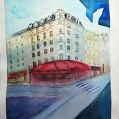 Mi Proyecto del curso: Dibujo arquitectónico con acuarela y tinta. Sketching, Drawing, Watercolor Painting, Architectural Illustration, Sketchbook & Ink Illustration project by Fernando Lucini - 01.03.2022