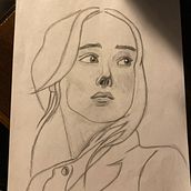 Retrato da atriz "Ellen Page" . % anarodriguesalfacinha tarafından hazırlanan Geleneksel illüstras, Ve on projesi - 01.03.2022