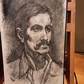 Mi Proyecto del curso: Retrato realista al carboncillo. Traditional illustration, Fine Arts, Drawing, Portrait Drawing, and Realistic Drawing project by Abel Galindo - 12.28.2021