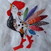 Mi Proyecto del curso: Técnicas de bordado: ilustrando con hilo y aguja. Un progetto di Ricamo e Textile Design di maritarbel - 03.01.2022