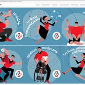 illustrations of study courses in medical school. Traditional illustration, Design, and Character Design project by Ewa Milun-Walczak - 01.03.2022