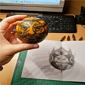 Mein Kursprojekt: Daruma orange. Tattoo Design project by Michel Coelho - 01.03.2022