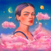Meu projeto do curso: Retrato digital no Photoshop com um toque de fantasia @liisamoon. Traditional illustration, Drawing, Digital Illustration, Portrait Drawing, Digital Drawing, and Digital Painting project by heloisa morais - 12.31.2021