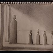 M And The Four Orphans. Pencil Drawing project by Timothy Ong - 01.04.2022