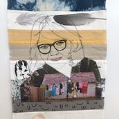 "She Earned Her Stripes" textile artwork for an International Womens Day exhibition . Arts, and Crafts project by Anne Inglis - 01.04.2022