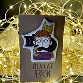 Cat Person Pin - Paper Mache. Upc, cling, Art To, s, Character Design, To, and Design project by Giulia Panto - 01.04.2022