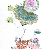 Elle s'appelait Dentelle D'écume - D'après le cours de Cécile Metzger. Un proyecto de Ilustración tradicional, Pintura a la acuarela e Ilustración infantil de Lucille Duchene - 06.01.2022