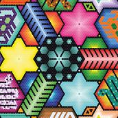 Hexa Huichol Ein Projekt aus dem Bereich Traditionelle Illustration und Design von Frida Geyne - 25.07.2020
