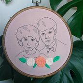 My project in Creation of Embroidered Portraits course Ein Projekt aus dem Bereich Stickerei und Textildesign von Edyta Subik - 04.01.2022