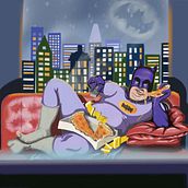 BatPizza. Un progetto di Fumetto, Illustrazione tradizionale e Street Art di ronan_rezende - 02.01.2022
