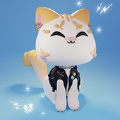 Meu projeto do curso: Criação de personagens Kawaii em 3D com Blender Ein Projekt aus dem Bereich Traditionelle Illustration, Design von Figuren, Digitale Illustration, 3-D-Modellierung und Manga von Andressa de Souza - 03.01.2022