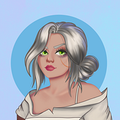 Meu projeto do curso: Retrato de personagens femininas com Procreate. Traditional illustration, Digital Illustration, and Digital Drawing project by Flávia Alves - 01.04.2022