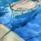 Learning to paint sea. Un progetto di Pittura ad acquerello e Illustrazione tradizionale di Tala Lavinia - 05.01.2022
