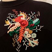 Mi Proyecto del curso: Técnicas avanzadas de bordado: puntadas y composiciones con volumen. Embroider, and Textile Design project by cristina campos bernal - 01.05.2022