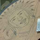 Meu projeto do curso: Desenho Orixá Oxóssi . Een project van  Beeldende kunst,  Schetsen, Tekening met potlood,  Tekening, Realistische tekening y Anatomisch tekenen van Luana Salviano - 01.01.2022