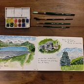 carnet de voyage. Un proyecto de Pintura a la acuarela de christine_guido - 05.01.2022