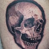 Crânio 💀. Tattoo Design project by Jimmy Dantas - 12.20.2021