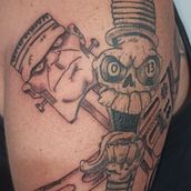 Mechanical tattoo. Tattoo Design project by Jimmy Dantas - 11.01.2021