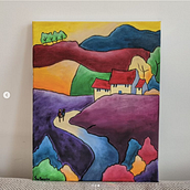 First painting ever :). Pintura projeto de sofie_marg - 05.01.2022